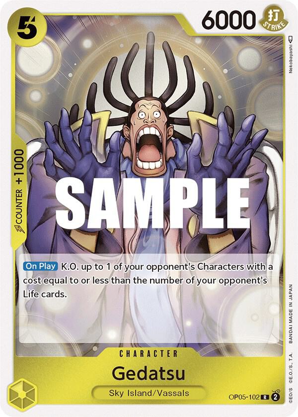 Gedatsu OP05-102 Rare Awakening of the New Era One Piece Foil Near Mint