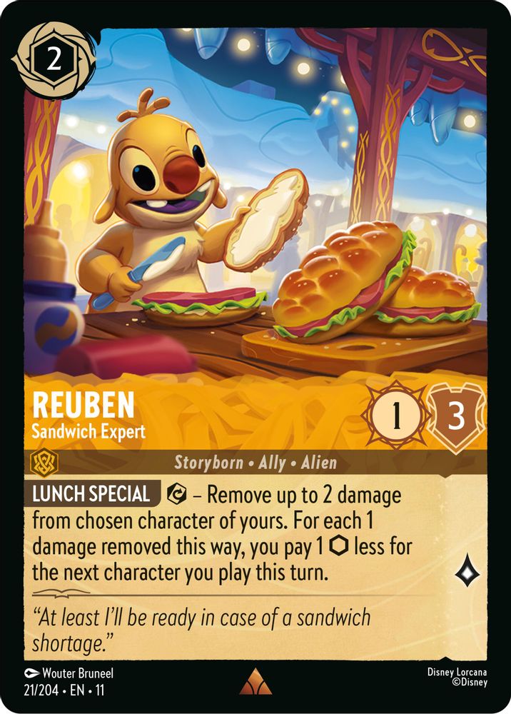 Reuben - Sandwich Expert 21/204 Rare Winterspell Lorcana Near Mint
