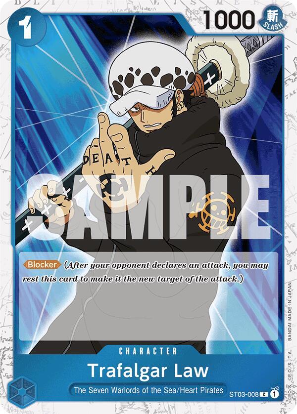 Trafalgar Law (Jolly Roger Foil) ST03-008 Premium Booster -The Best- One Piece NM