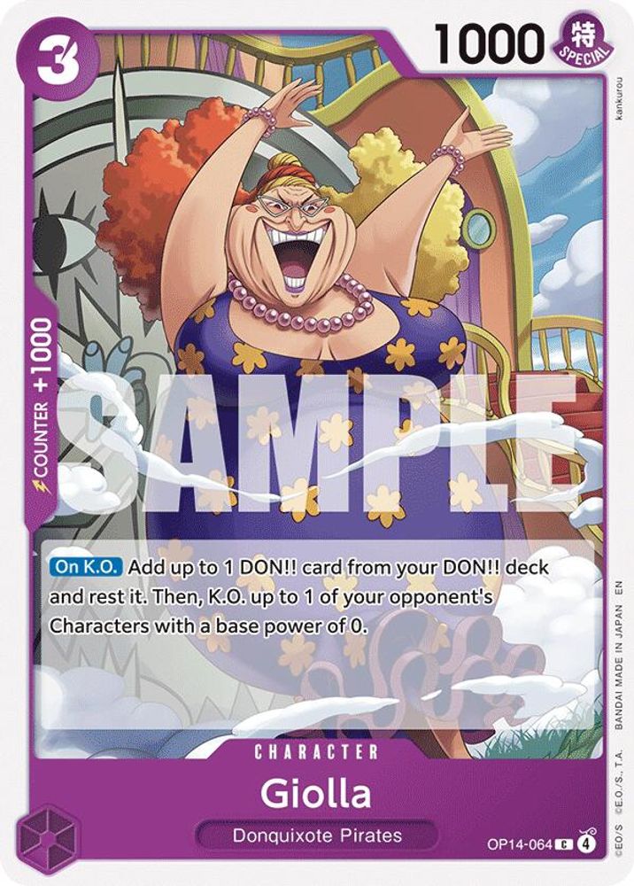 Giolla OP14-064 Common The Azure Sea's Seven One Piece Near Mint