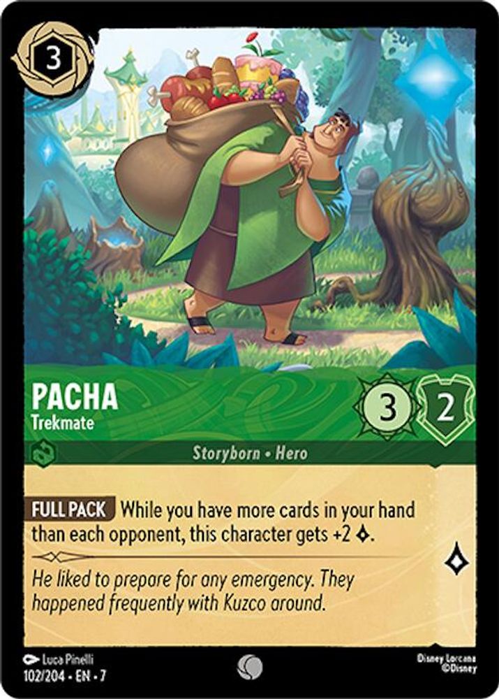 Pacha - Trekmate 102/204 Common Archazia's Island Lorcana Near Mint