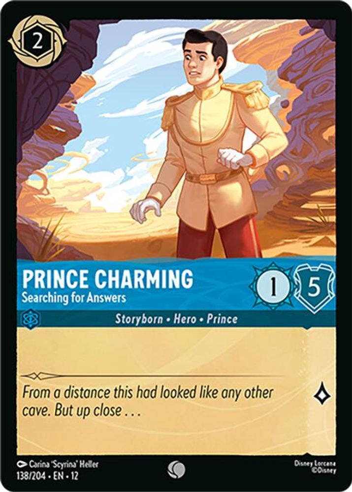 Prince Charming - Searching for Answers 138/204 Common Wilds Unknown Lorcana NM