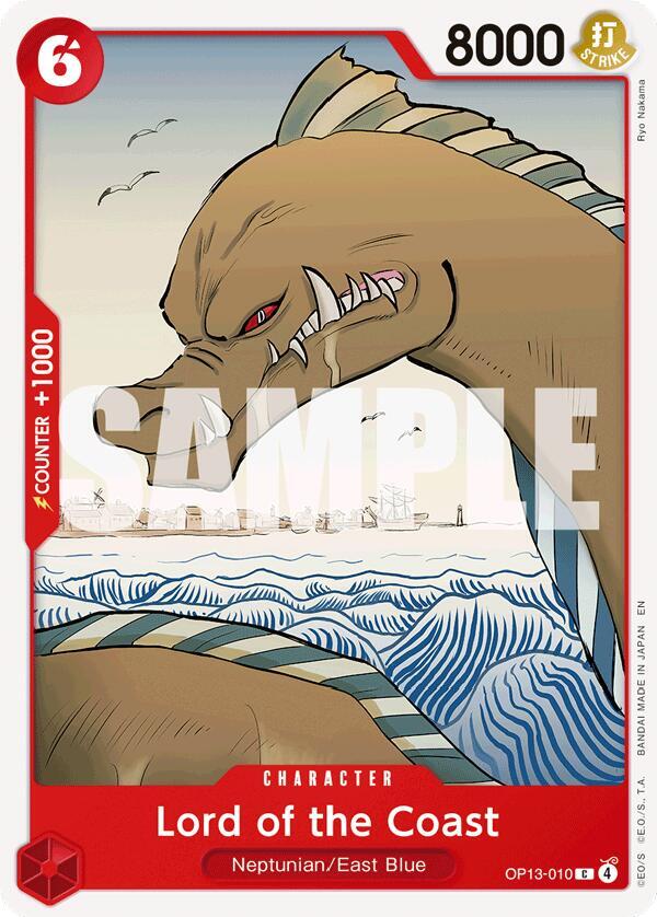 Lord of the Coast OP13-010 Common Carrying On His Will One Piece Near Mint