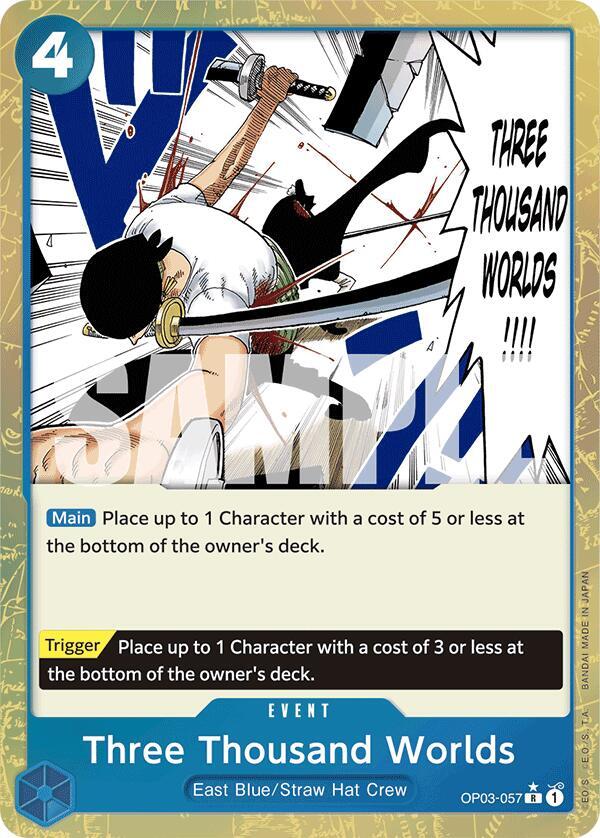 Three Thousand Worlds (Textured Foil) OP03-057 Premium Booster -The Best- One Piece NM