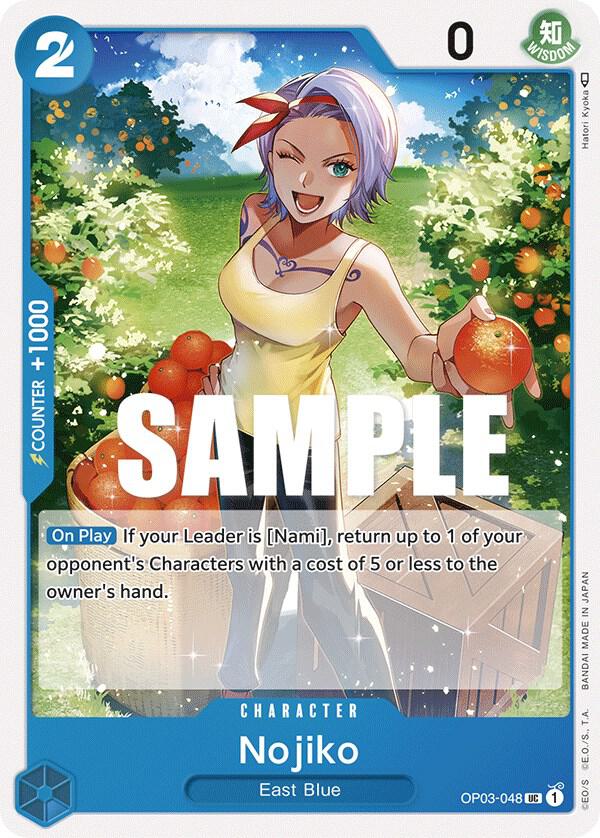 Nojiko OP03-048 Uncommon Pillars of Strength One Piece Near Mint