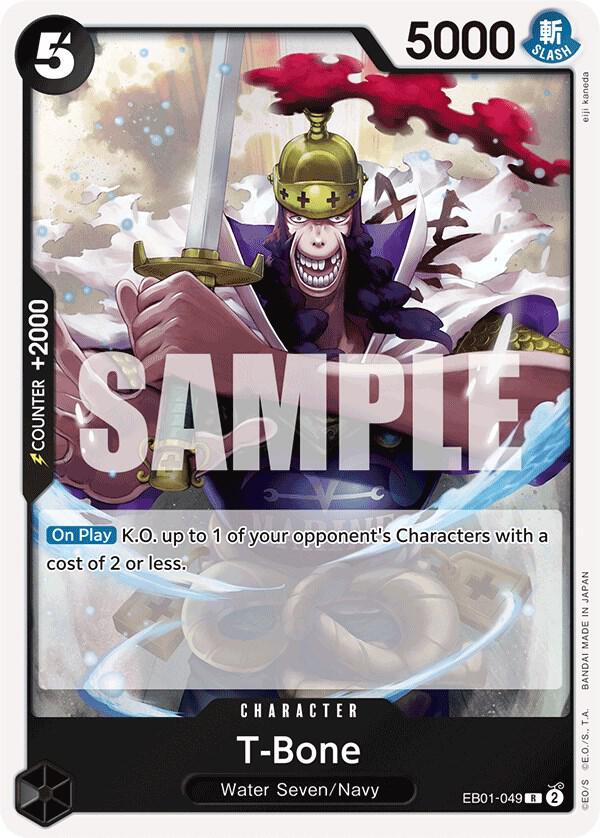 T-Bone EB01-049 Rare Extra Booster: Memorial Collection One Piece Foil Near Mint