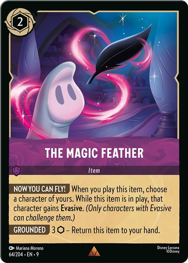 The Magic Feather 64/204 Rare Fabled Lorcana Near Mint