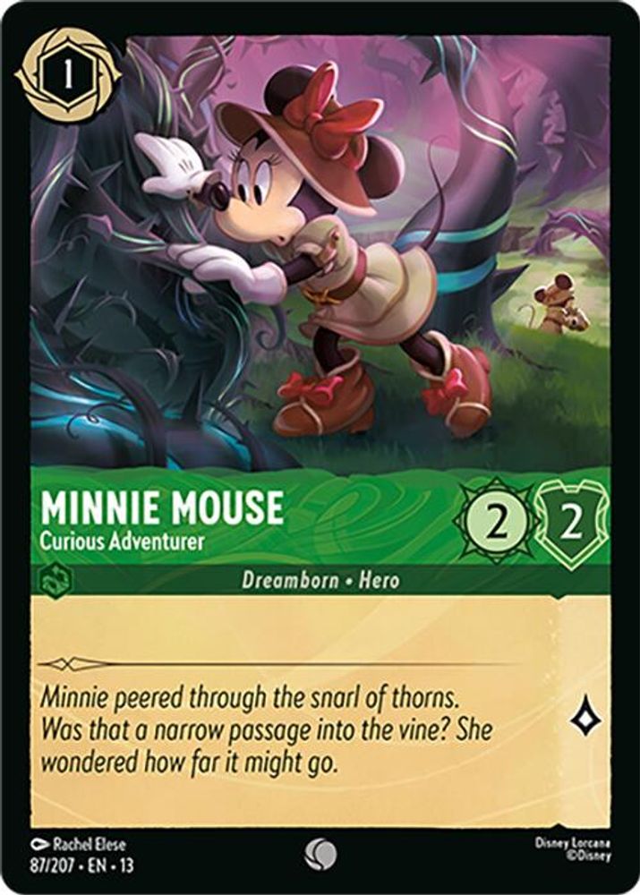 Minnie Mouse - Curious Adventurer 87/204 Common Attack of the Vine! Lorcana NM