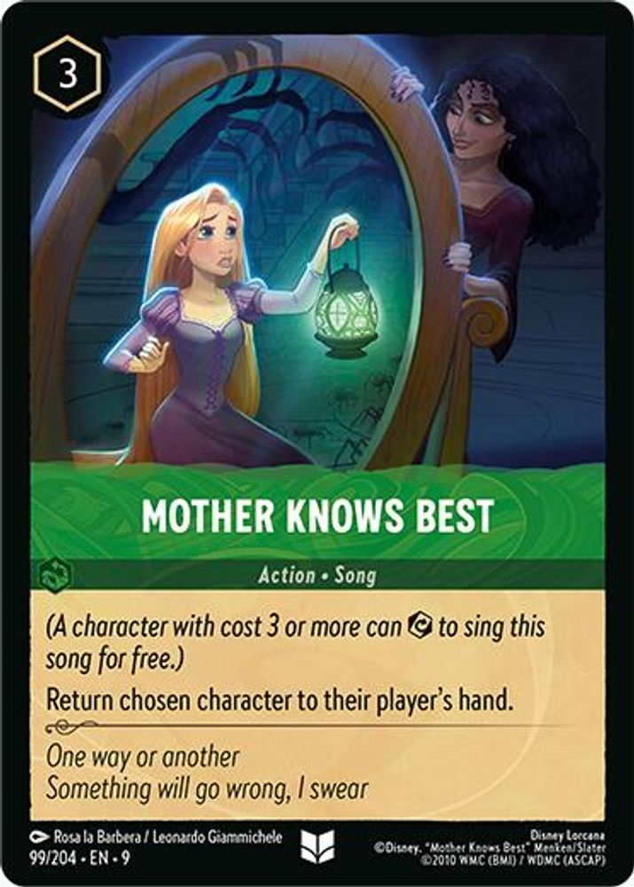 Mother Knows Best 99/204 Uncommon Fabled Lorcana Near Mint