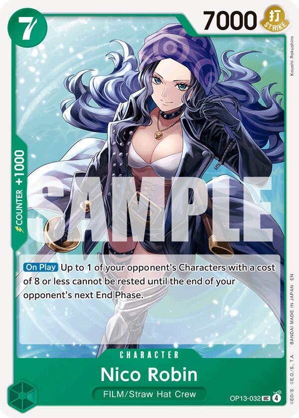 Nico Robin OP13-032 Uncommon Carrying On His Will One Piece Near Mint