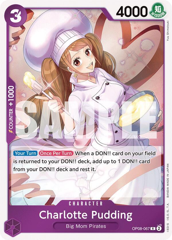 Charlotte Pudding (067) OP08-067 Rare Two Legends One Piece Foil Near Mint