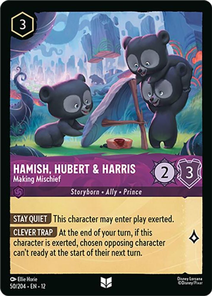 Hamish, Hubert & Harris - Making Mischief 50/204 Wilds Unknown Lorcana NM