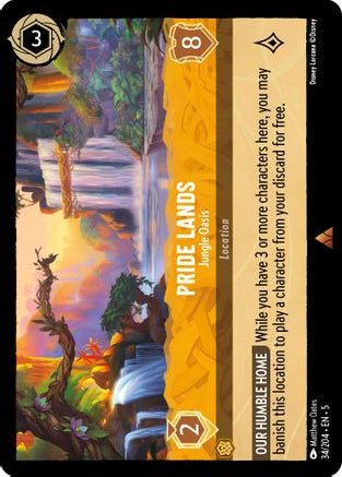 Pride Lands - Jungle Oasis 34/204 Rare Shimmering Skies Lorcana Near Mint