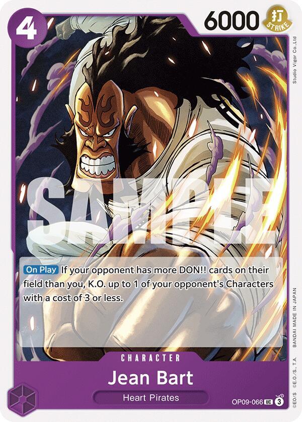 Jean Bart OP09-066 Uncommon Emperors in the New World One Piece Near Mint