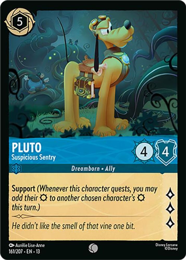 Pluto - Suspicious Sentry 161/204 Common Attack of the Vine! Lorcana Near Mint