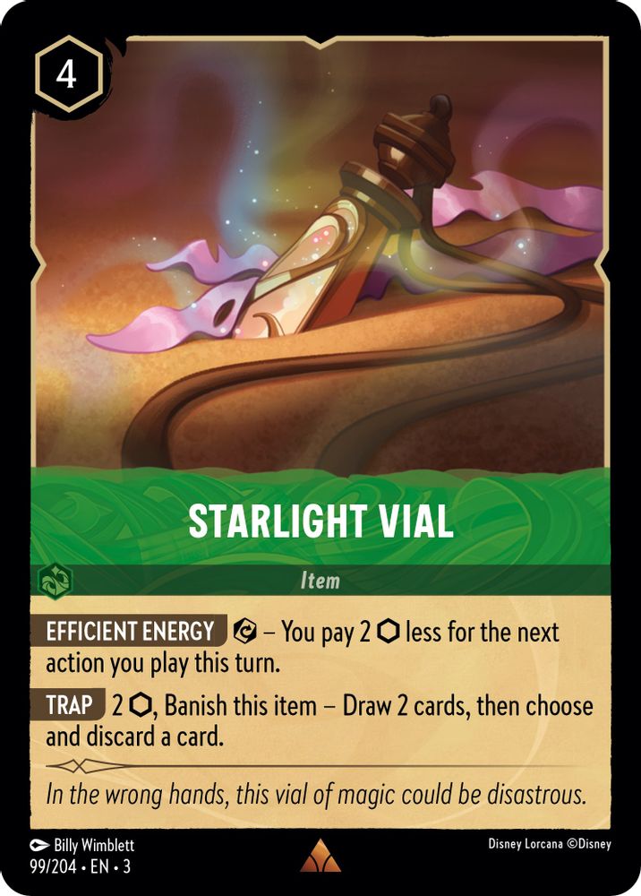 Starlight Vial 99/204 Rare Into the Inklands Lorcana Near Mint