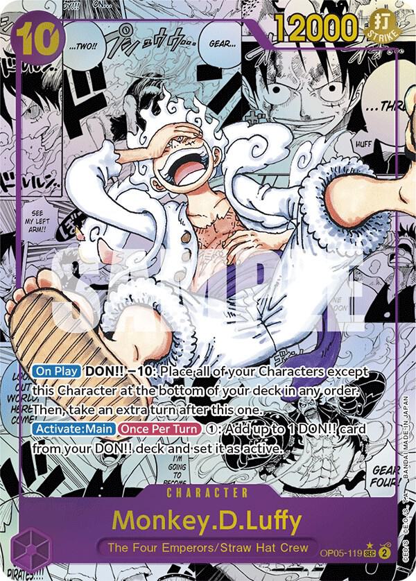 Monkey.D.Luffy (119) (Alternate Art) (Manga) OP05-119 Awakening of the New Era One Piece Foil NM
