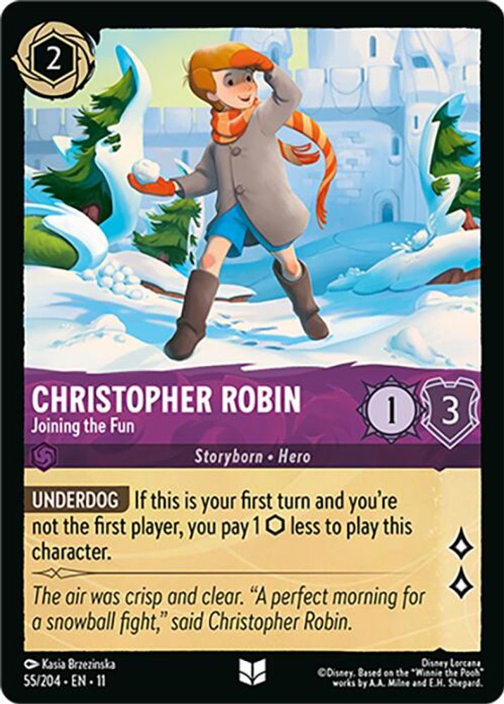 Christopher Robin - Joining the Fun 55/204 Uncommon Winterspell Lorcana NM