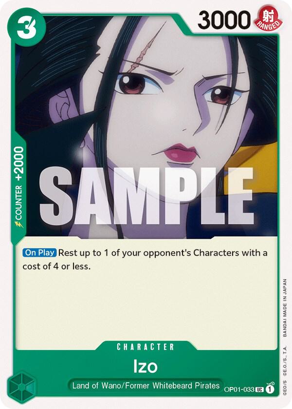 Izo OP01-033 Uncommon Romance Dawn One Piece Near Mint
