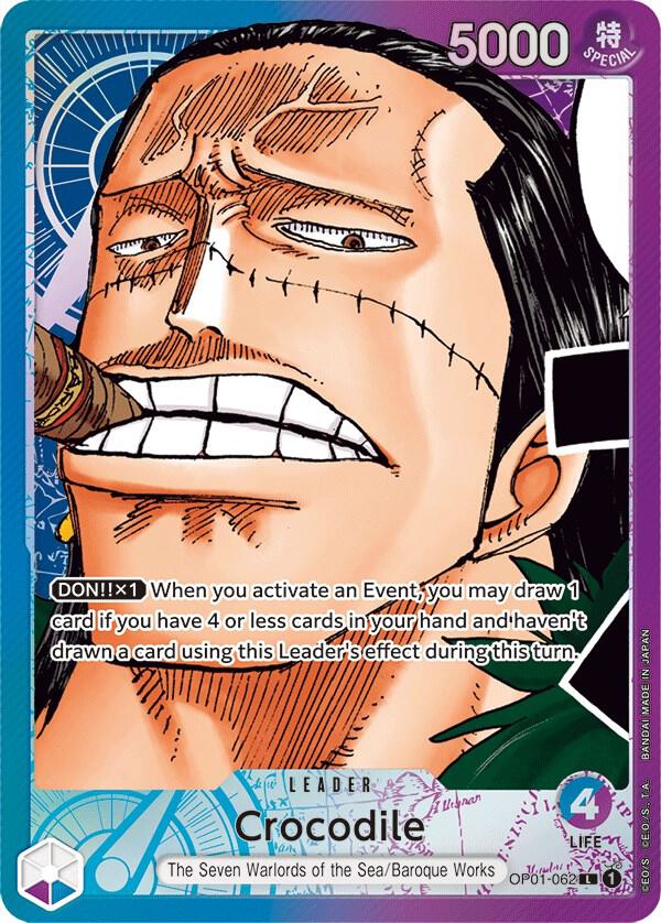 Crocodile (062) (Parallel) OP01-062 Leader Romance Dawn One Piece Foil Near Mint