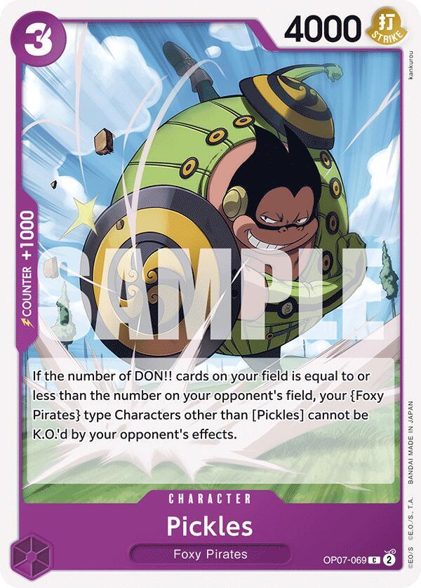 Pickles OP07-069 Common 500 Years in the Future One Piece Near Mint