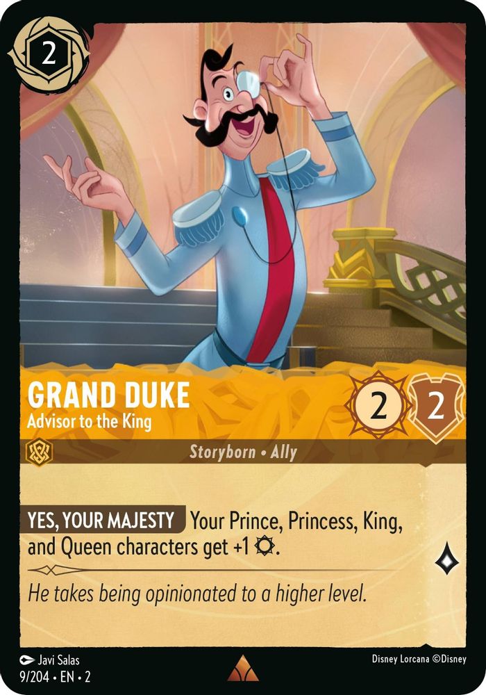 Grand Duke - Advisor to the King 9/204 Rare Rise of the Floodborn Lorcana NM