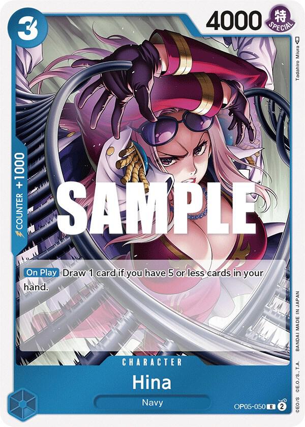 Hina OP05-050 Rare Awakening of the New Era One Piece Foil Near Mint