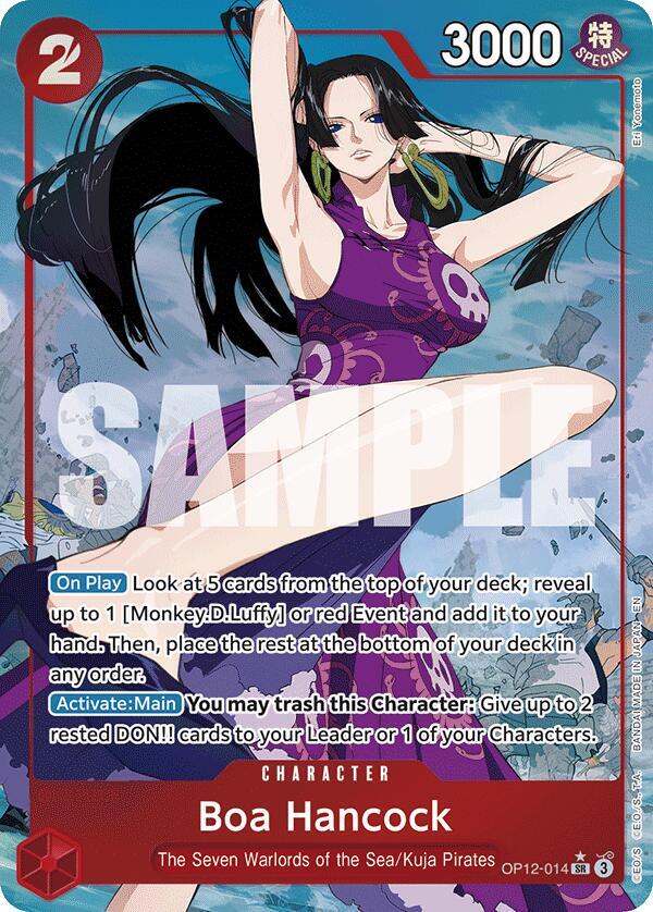 Boa Hancock (Alternate Art) OP12-014 Legacy of the Master One Piece Foil NM