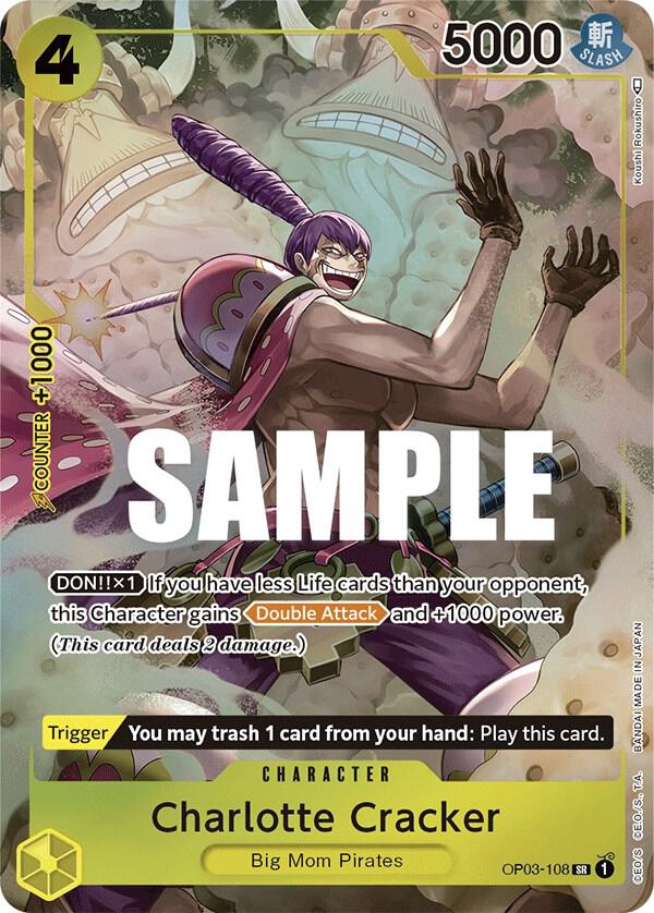Charlotte Cracker (Alternate Art) OP03-108 Pillars of Strength One Piece Foil NM