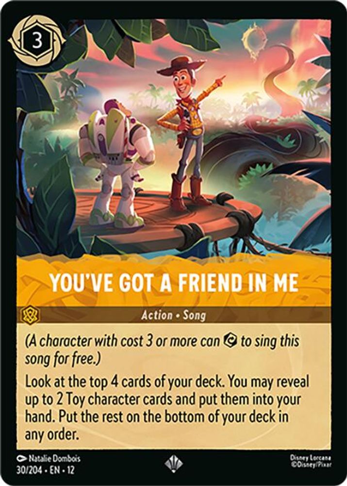 You've Got a Friend in Me 30/204 Super Rare Wilds Unknown Lorcana Near Mint