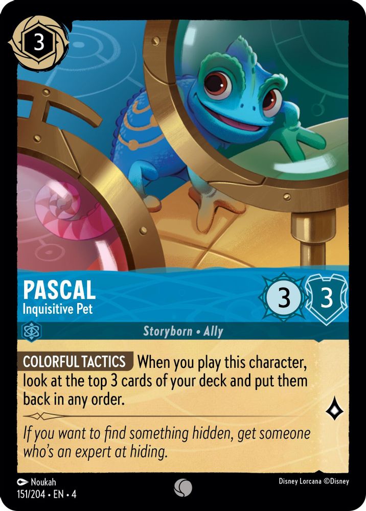 Pascal - Inquisitive Pet 151/204 Common Ursula's Return Lorcana Near Mint