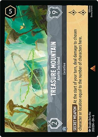 Treasure Mountain - Azurite Sea Island 203/204 Rare Azurite Sea Lorcana NM