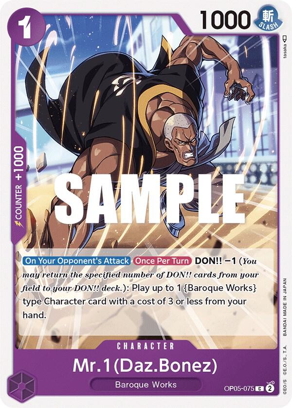 Mr.1 (Daz.Bonez) OP05-075 Common Awakening of the New Era One Piece Near Mint