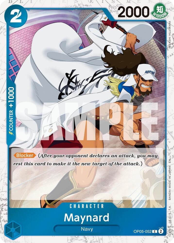 Maynard (Pirate Foil) OP05-052 Premium Booster -The Best- Vol. 2 One Piece NM