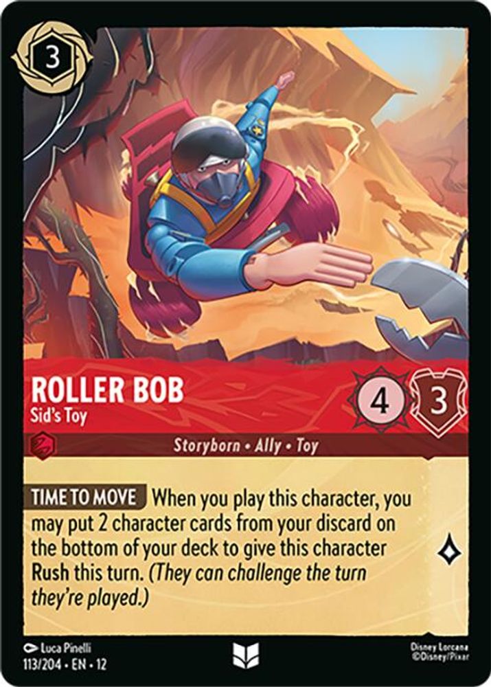 Roller Bob - Sid's Toy 113/204 Uncommon Wilds Unknown Lorcana Near Mint