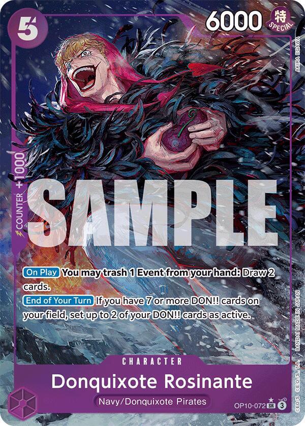 Donquixote Rosinante (Parallel) OP10-072 Royal Blood One Piece Foil NM