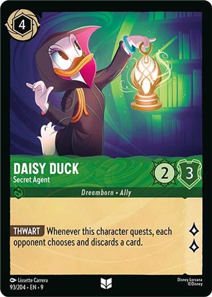 Daisy Duck - Secret Agent 93/204 Uncommon Fabled Lorcana Near Mint