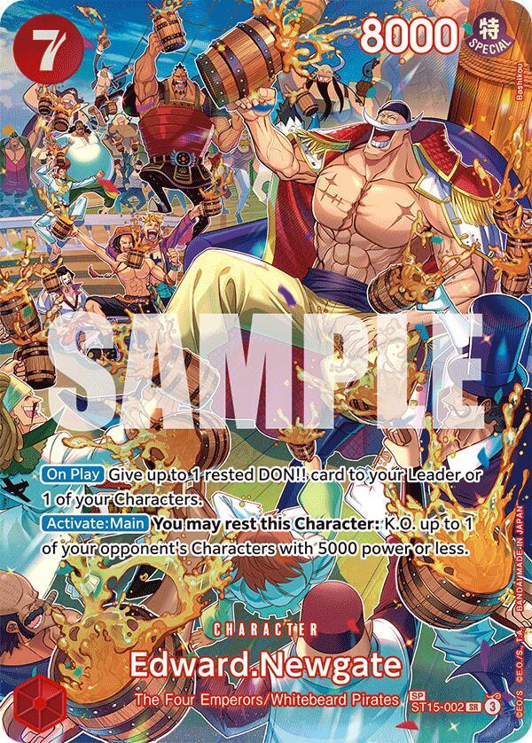 Edward.Newgate (SP) ST15-002 Super Rare Royal Blood One Piece Foil Near Mint