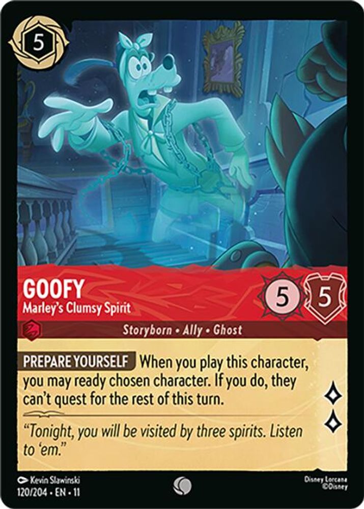 Goofy - Marley's Clumsy Spirit 120/204 Common Winterspell Lorcana Near Mint