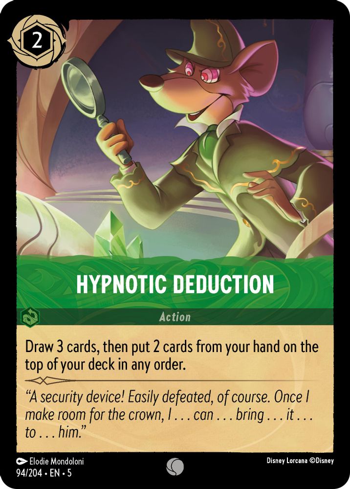 Hypnotic Deduction 94/204 Common Shimmering Skies Lorcana Near Mint