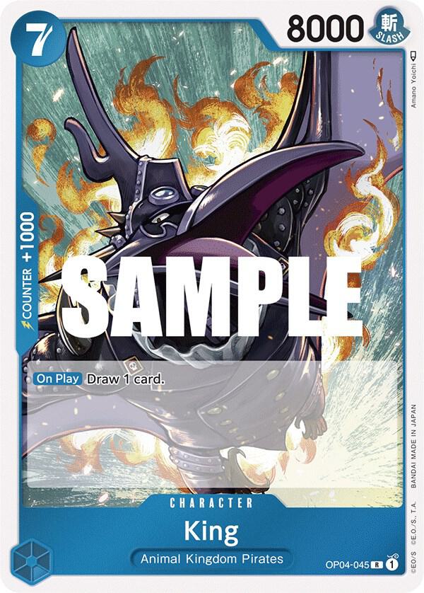 King OP04-045 Rare Kingdoms of Intrigue One Piece Foil Near Mint