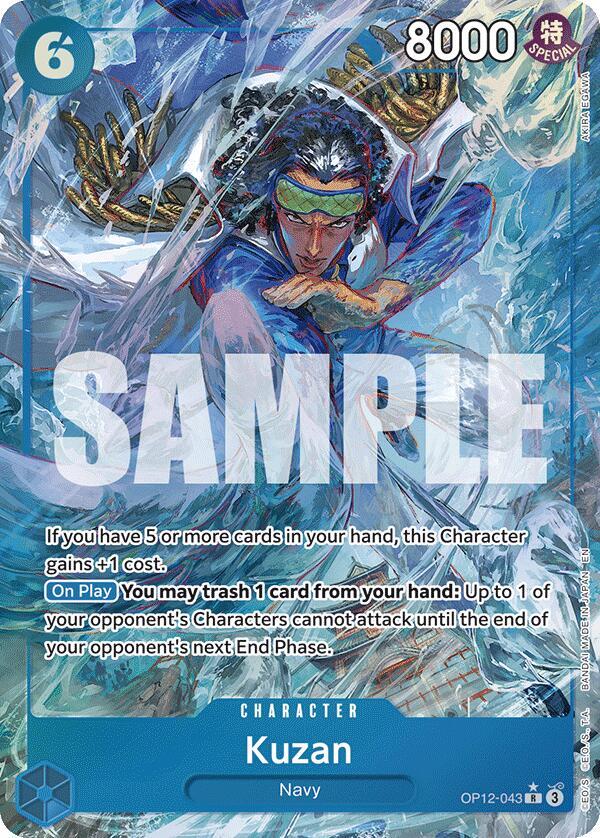 Kuzan (043) (Alternate Art) OP12-043 Rare Legacy of the Master One Piece Foil NM