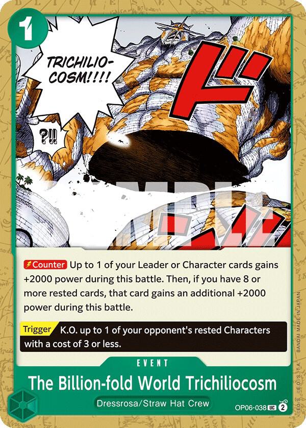 The Billion-fold World Trichiliocosm OP06-038 Wings of the Captain One Piece NM
