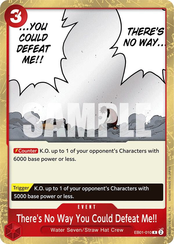 There's No Way You Could Defeat Me!! EB01-010 Extra Booster: Memorial Collection One Piece Foil NM