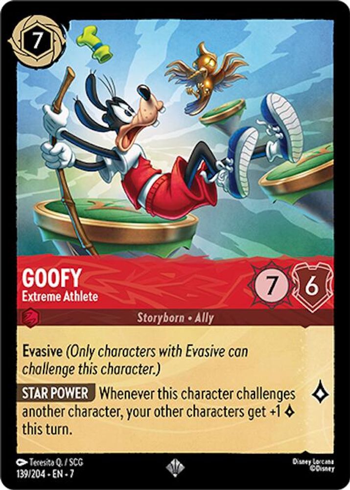 Goofy - Extreme Athlete 139/204 Super Rare Archazia's Island Lorcana Near Mint