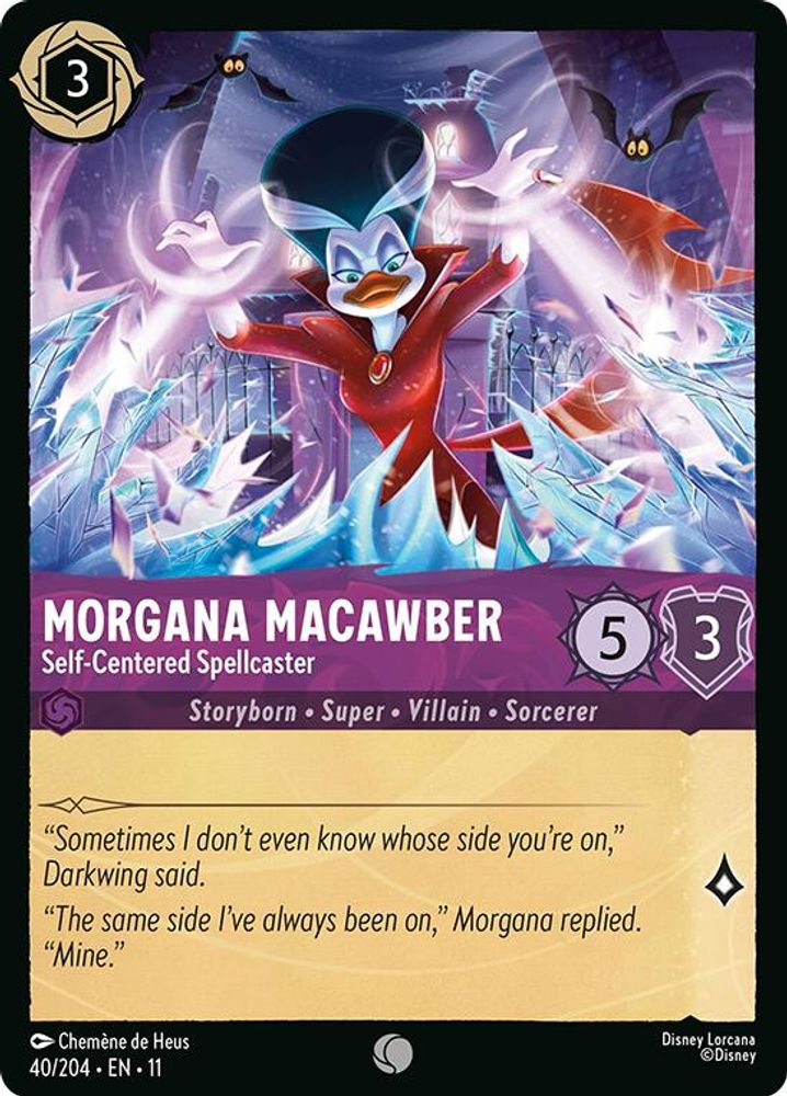 Morgana Macawber - Self-Centered Spellcaster 40/204 Winterspell Lorcana NM