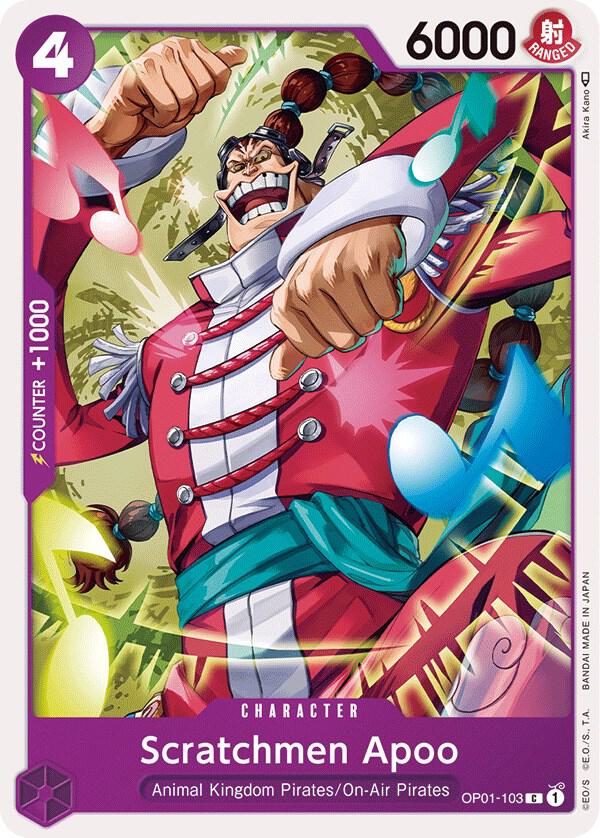 Scratchmen Apoo OP01-103 Common Romance Dawn One Piece Near Mint