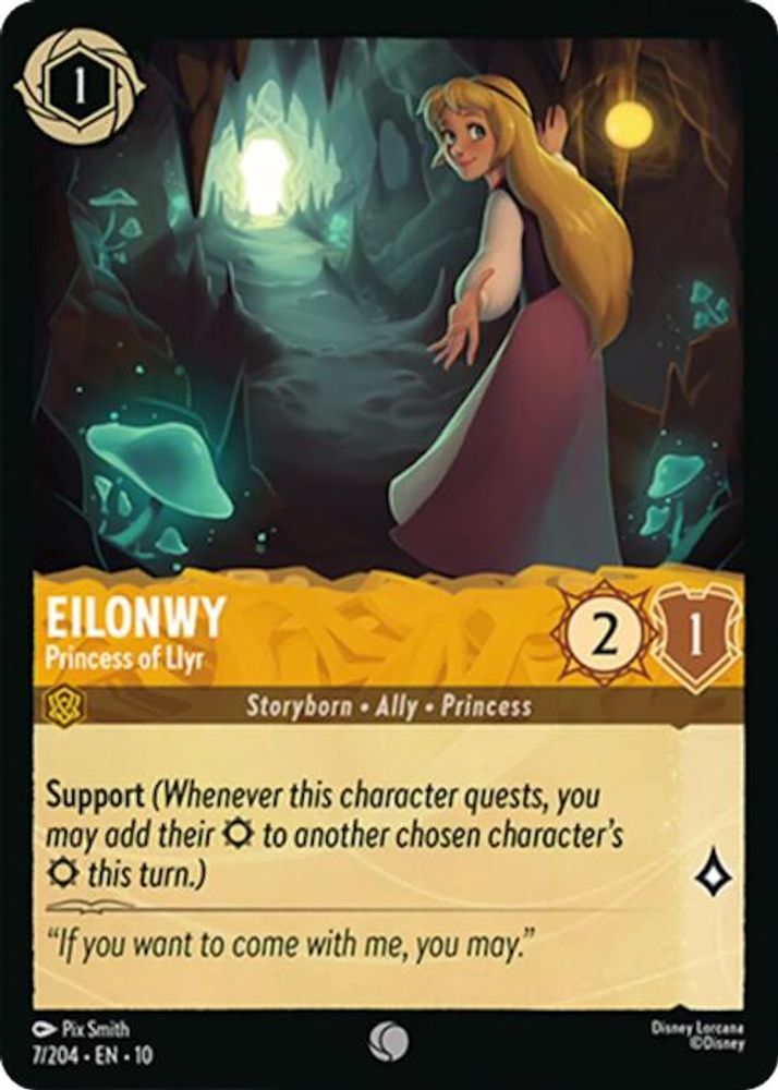 Eilonwy - Princess of Llyr 7/204 Common Whispers in the Well Lorcana Near Mint