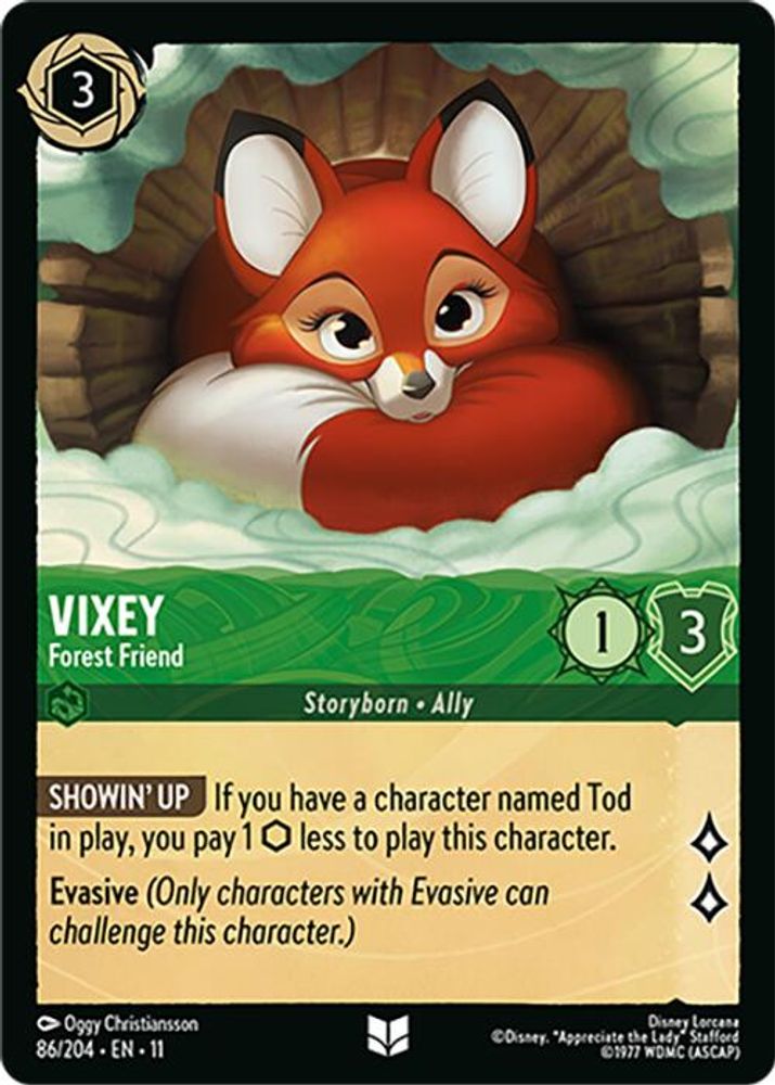 Vixey - Forest Friend 86/204 Uncommon Winterspell Lorcana Near Mint