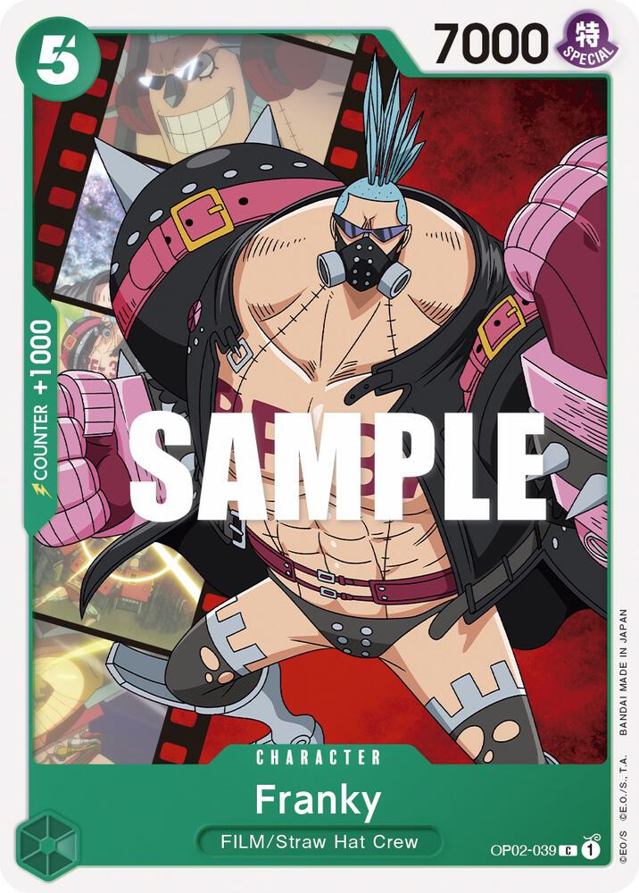 Franky OP02-039 Common Paramount War One Piece Near Mint